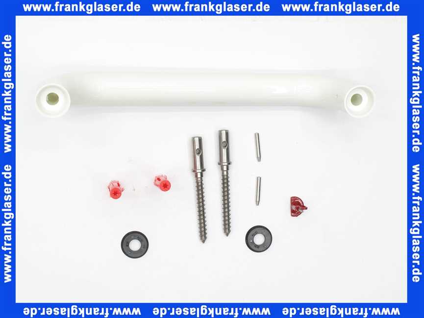 4773111099 Wannengriff Hewi 25cm o.Rosetten reinweiss