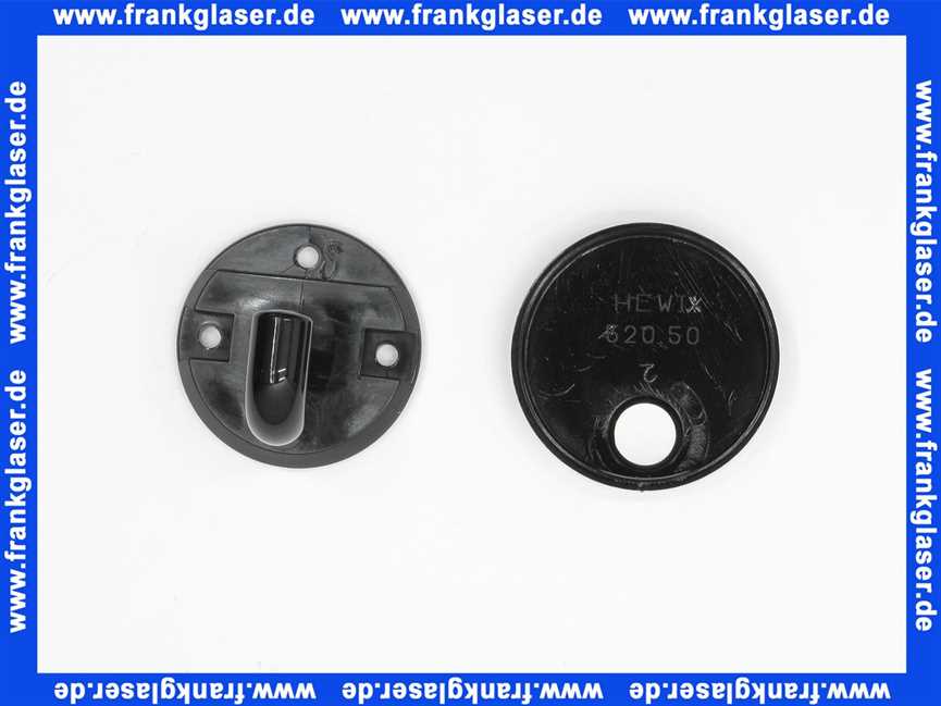 4779001090 Hewi Einzelhaken Serie 477 d:50mm tiefschwarz