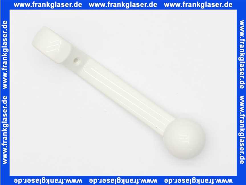 47790080 HEWI Garderobenhaken Serie 477 117x174mm Poly. ohne Befestigung mit Kugel, weiss