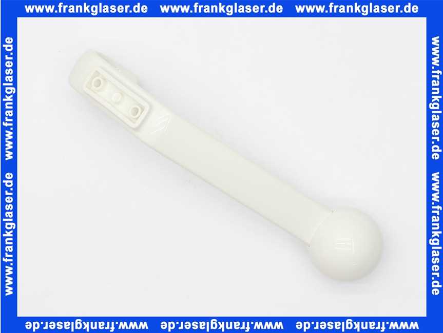 47790080 HEWI Garderobenhaken Serie 477 117x174mm Poly. ohne Befestigung mit Kugel, weiss