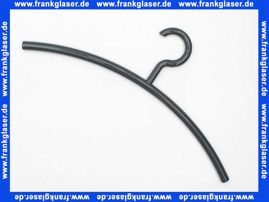 570192 Hewi Kleiderbügel Haken feststehend anthrazitgrau