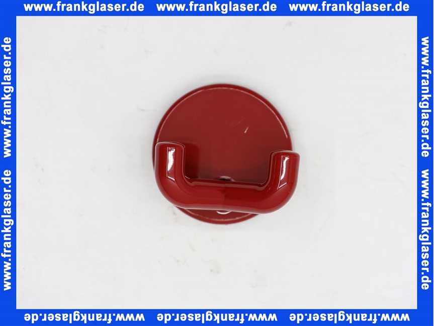 8019002033 Handtuchhaken Hewi doppelt 31mm rubinrot