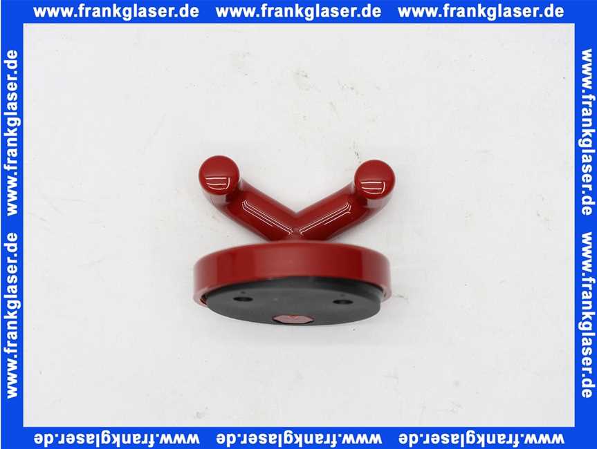 8019002033 Handtuchhaken Hewi doppelt 31mm rubinrot