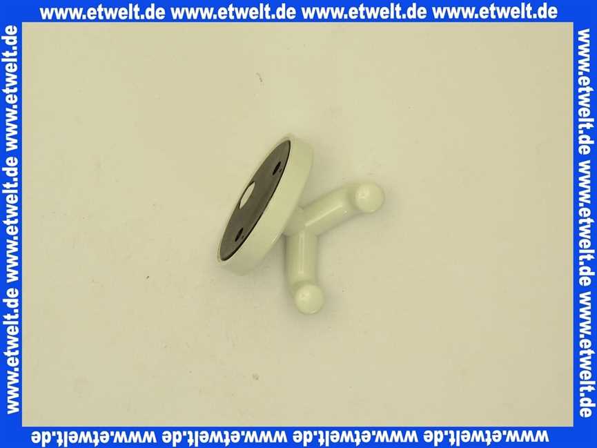 8019002099 Handtuchhaken Hewi doppelt 31mm reinweiss