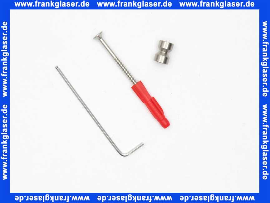 Befestigungsmaterial für Einzelhaken und Reservepapierhalter 162.90.010X... und 162.21.300X...