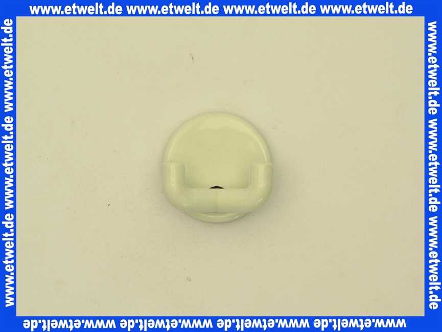 Handtuchhaken Hewi doppelt 31mm Doppelhaken der Serie 801 - Doppelhaken mit Befestigungsrosette 40mm weiss