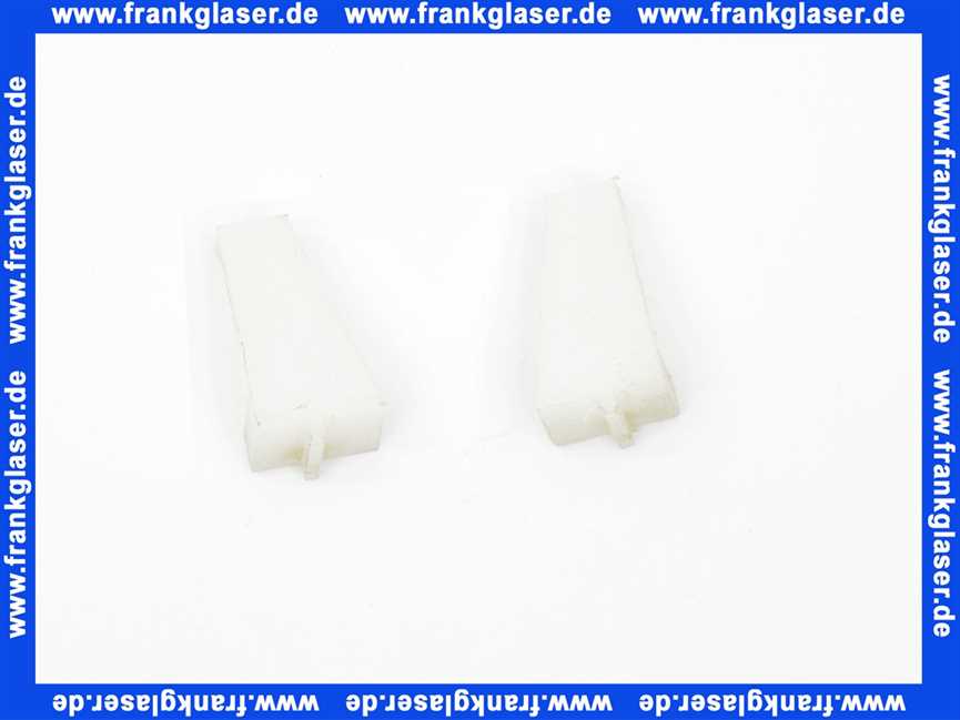 131500 Hoesch Führungswinkel Satz rechts/links unten für CORONA Z. GSK 2919/A, weiß