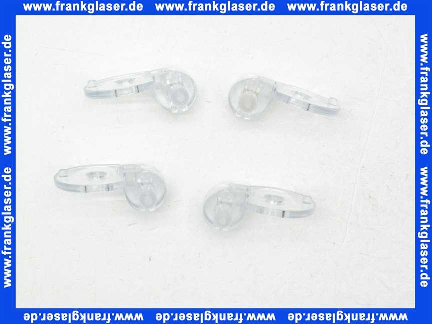 136760.300 Hoesch Scharnier Scharniersatz mit Kreuzbolzen zu Duschabtrennung Aco, Chic und Exklusiv