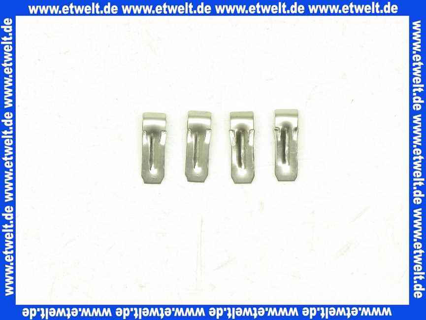 030216000 Hüppe Halteklammern Satz 4 Stück zu Alpha 100