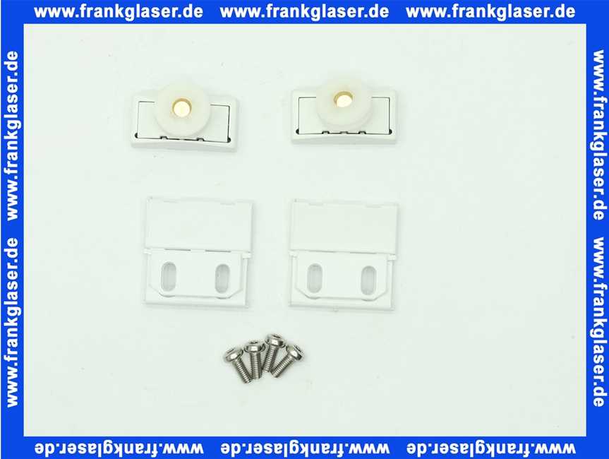 040352055 Hüppe Gleitrollen für 1/4-Kreis mit Schiebetüren weiss