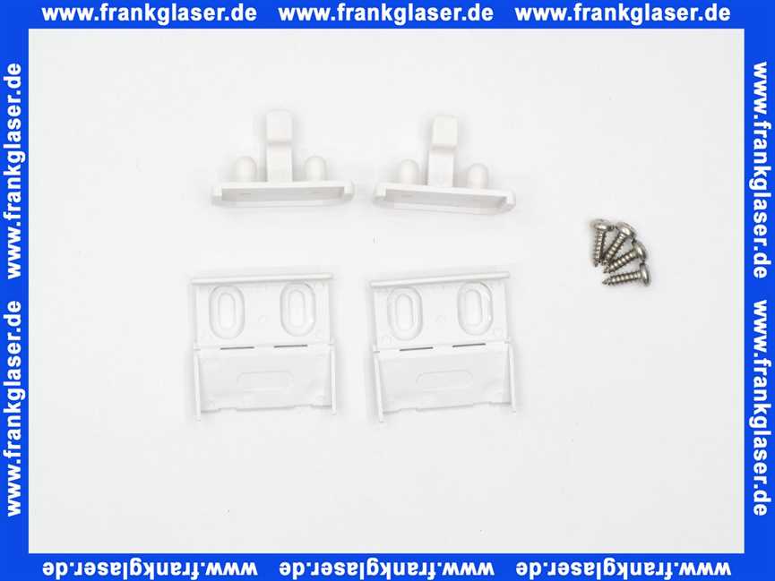 040363055 Hüppe Gleitersatz für Duschabtrennung Inhalt 2 Stück weiß