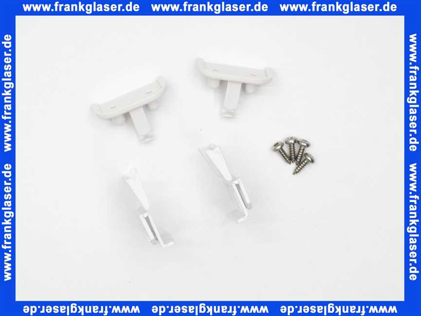 040363055 Hüppe Gleitersatz für Duschabtrennung Inhalt 2 Stück weiß