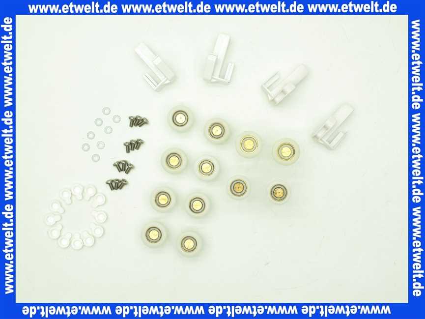 041370055 Hüppe Lauf- und Gleitrollensatz zu Einstiegstür weiß