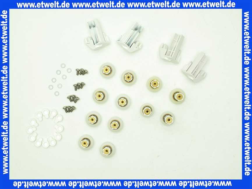 041370055 Hüppe Lauf- und Gleitrollensatz zu Einstiegstür weiß