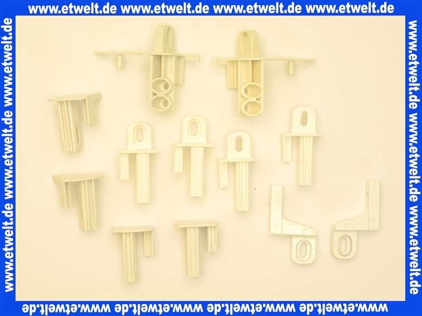 041389055 Hüppe Segmentleistenkappensatz weiss für Gleittür