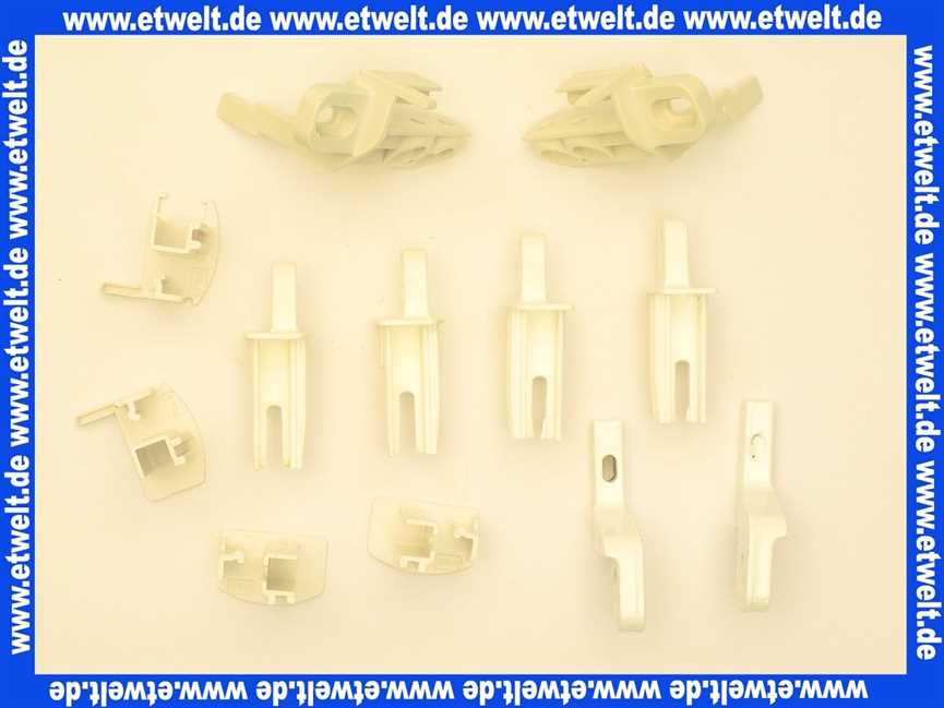 041389055 Hüppe Segmentleistenkappensatz weiss für Gleittür