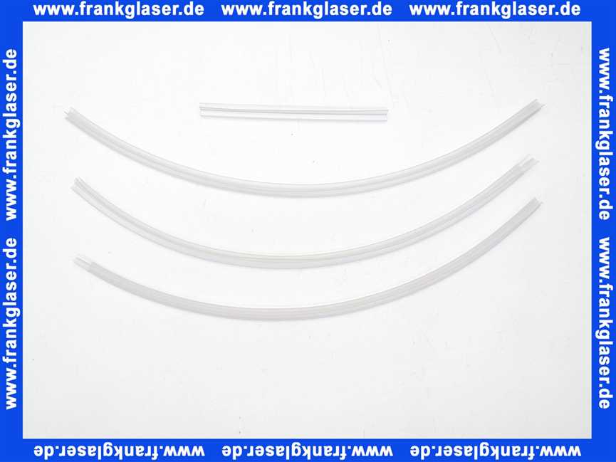 047419 Hüppe Ablaufprofil zu Echtglas Duschabtrennung je Satz