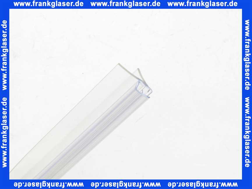 047419 Hüppe Ablaufprofil zu Echtglas Duschabtrennung je Satz