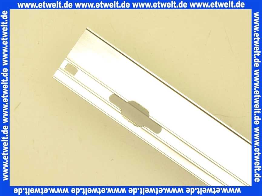 051000 Hüppe Wandleiste 1,90m lang verchromt