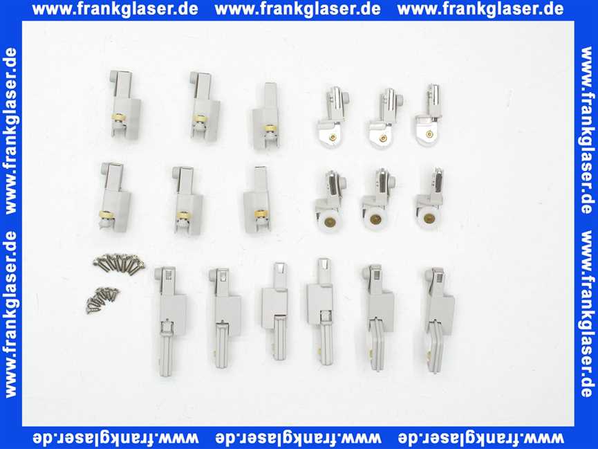 054.525.080 Hüppe Laufrollen- und Gleitersatz