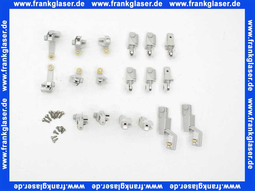 054.525.080 Hüppe Laufrollen- und Gleitersatz