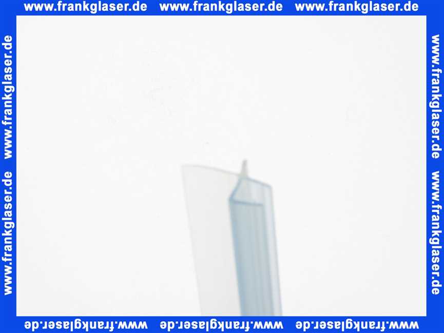 055157 Hueppe untere Dichtleiste Ablaufprofil rechts zu Schwingtüre