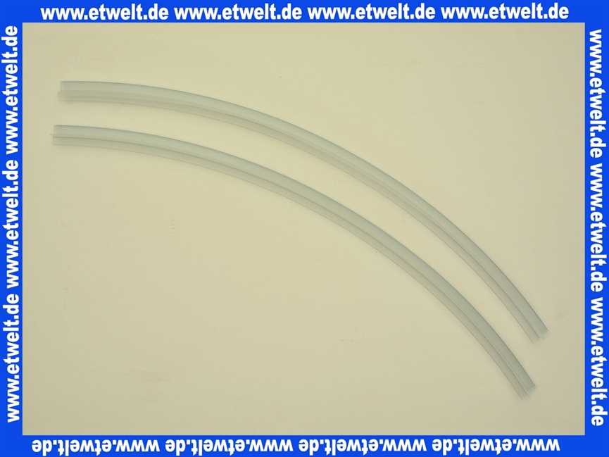 069739 Hüppe Dichtlippe Glastüren unten (Satz) links/rechts