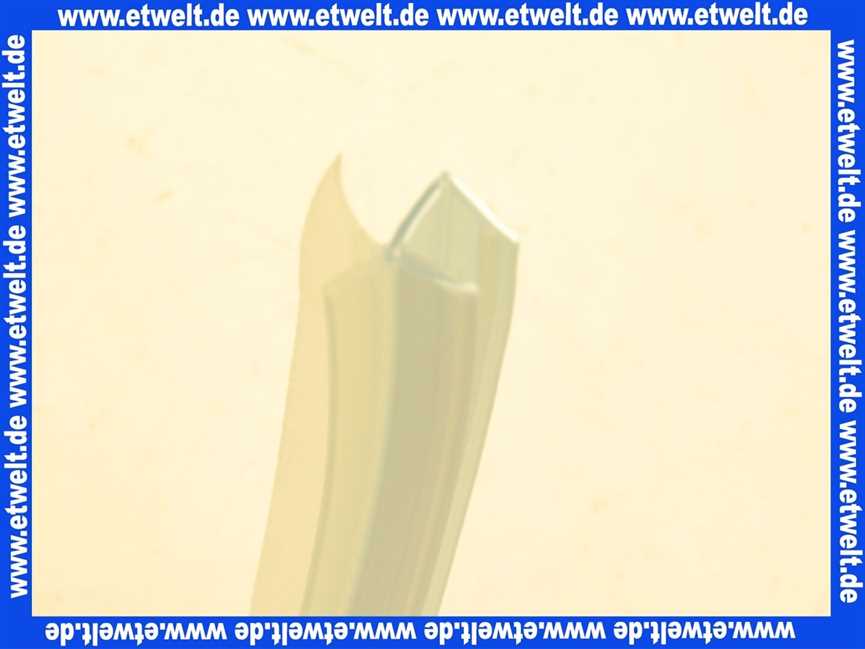 070044 Hüppe Ablaufleiste gebogen 977 mm für für 8 mm Glasdicke