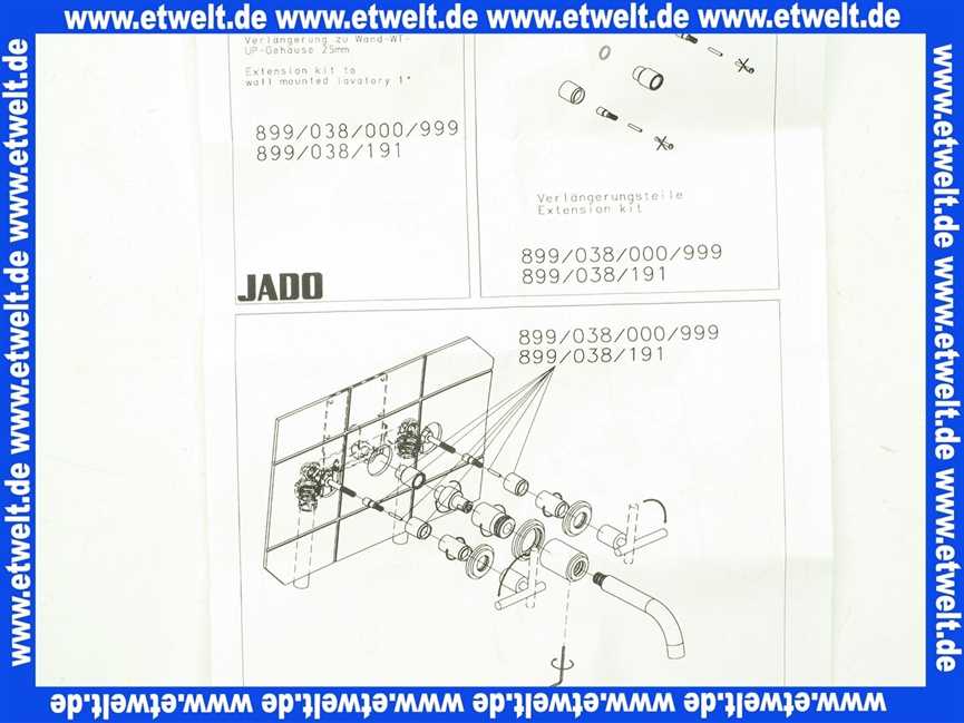 Ideal Standard Verlängerungs-Set 25mm zu Jado 3 Loch Waschtisch Wand UP-Armatur