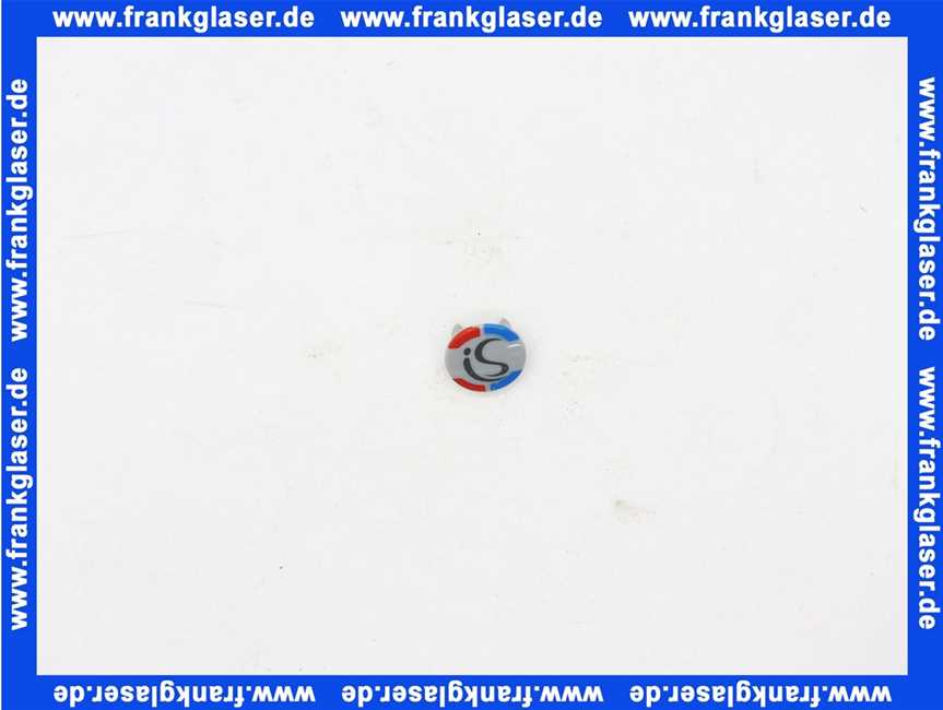 A963877NU Ideal Standard VERSCHLUSSKAPPE ROT/BLAU IS- LOGO