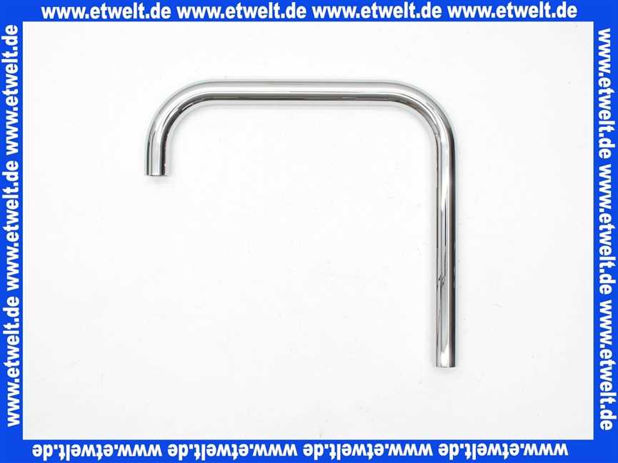 B960499AA Ideal Standard Rohr Auslauf U230mm komplett mit Strahlregler