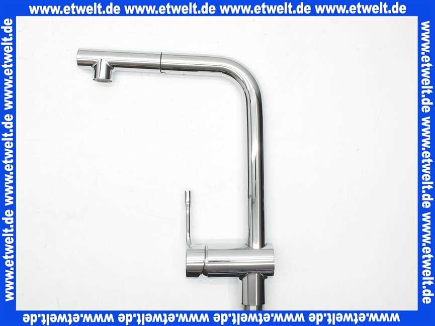 BC176AA Ideal Standard Küchenarmatur CERALOOK mit herausziehbarer Handbrause mit hohem Auslauf Ausldadung 207mm Chrom