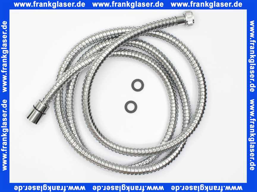 Brauseschlauch 2 Meter lang Ideal Standard Metallschlauch Duschschlauch zu Handbrause 1/2 Zoll x 2000mm H1933AA