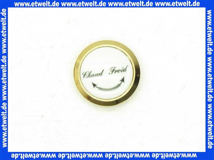 H960455A9 Ideal Standard Jado Zierkappe Chaud - Froid Retro für alle Einhebelmischer Edelmessing