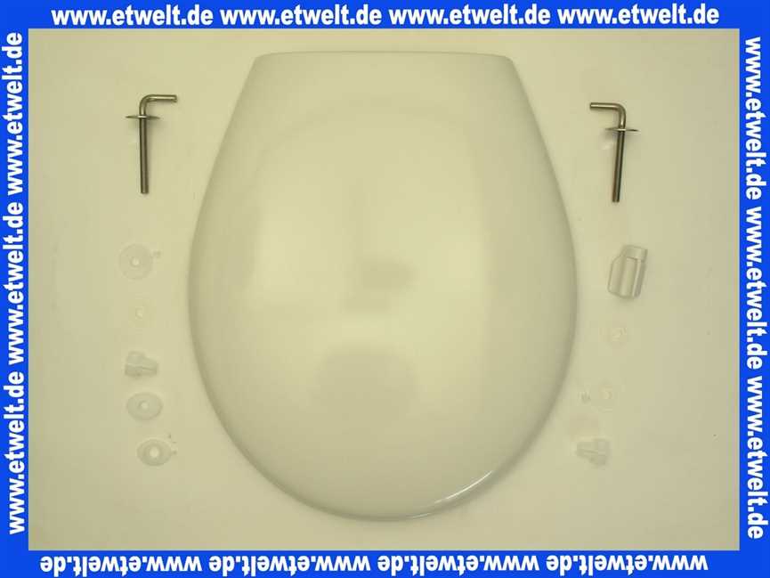 K705401 Ideal Standard San Remo WC-Sitz 48cm mit Fastfix und Puffern in weiss