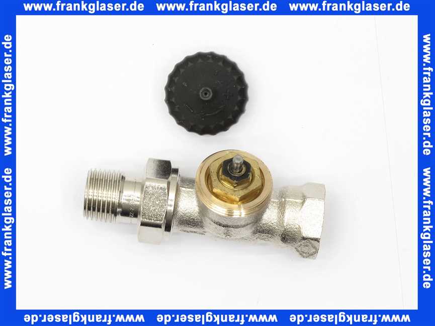 Heimeier Thermostat-Ventilunterteil Standard, Durchgang, DN 15, vernickelt 2202-02.000