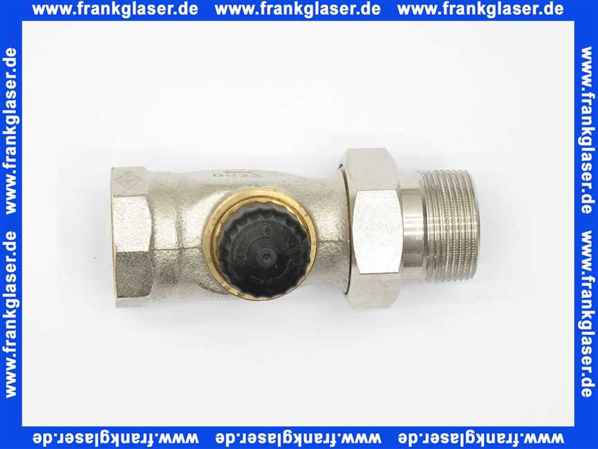 Heimeier Thermostat-Ventilunterteil Standard, Durchgang, DN 32, vernickelt 2202-05.000