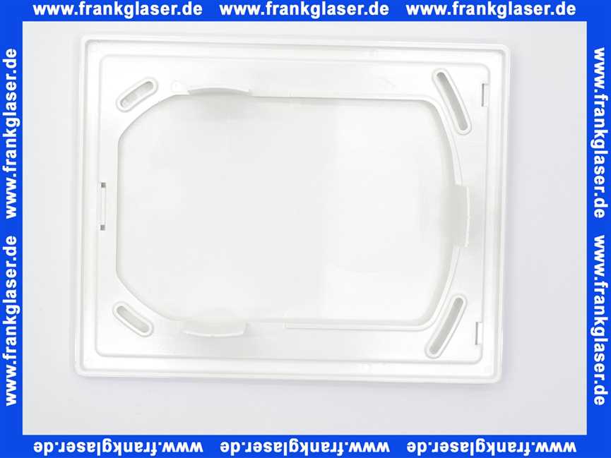 Heimeier Rahmen und Abdeckplatte, weiß Ersatz für Multibox C/RTL und C/E 9300-03.800