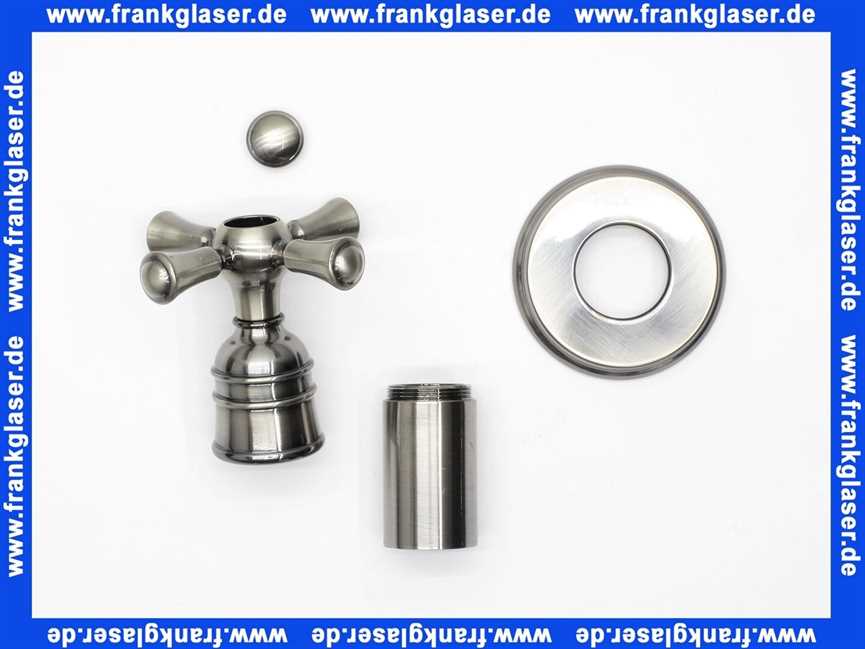 Oberteil sichtbare Teile Fertigmontageset Bausatz 2 mit Kreuzgriff zu Wandeinbauventil Lighthouse in Antik Nickel 842720000444