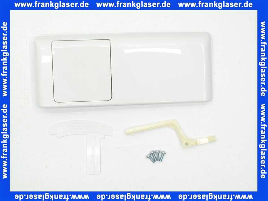 102000000003 Jomo Betätigungsplatte Drückerplatte Abdeckplatte WEK Top 6 weiss zu UP Spülkasten