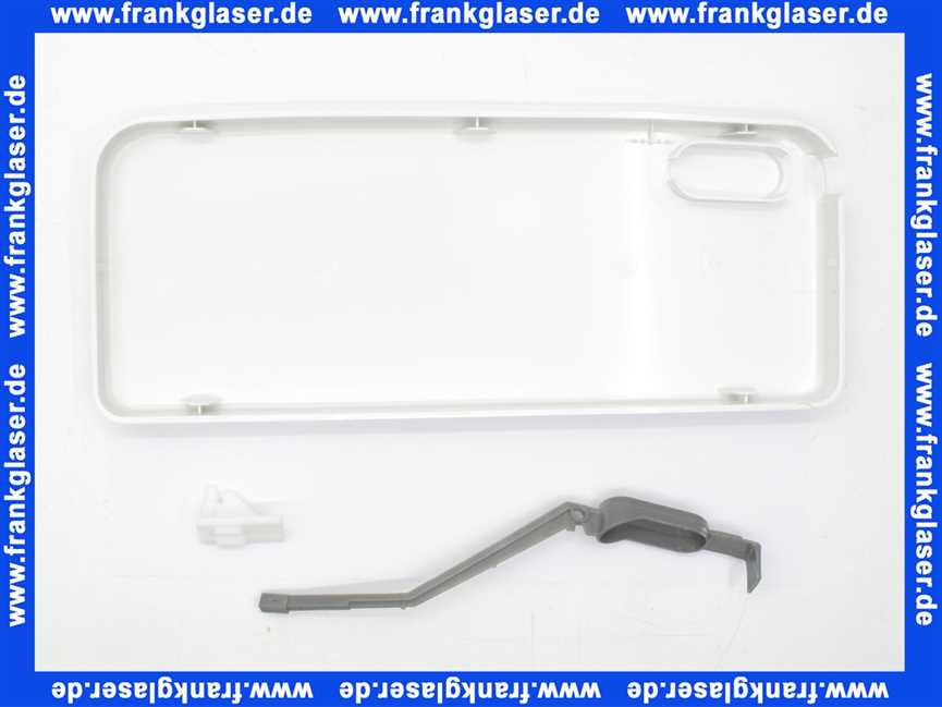 116000000155 Jomo Spülkasten Deckel-Set in weiss, inkl. Drückerhebel in grau