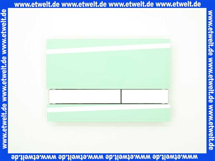 1674000126100 Jomo Betätigungsplatte mit Halterahmen, grün, satiniert