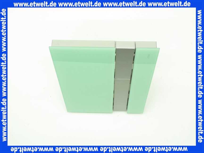 1674000126100 Jomo Betätigungsplatte mit Halterahmen, grün, satiniert