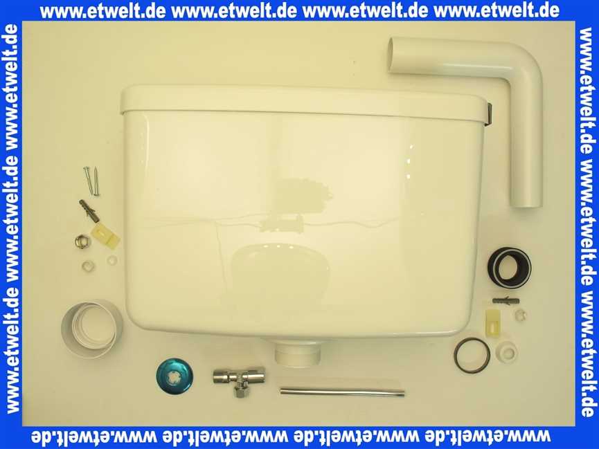 168-160001 Jomo Spülkasten 440x290x175 mm, 3-seitiger Anschluss, weiss