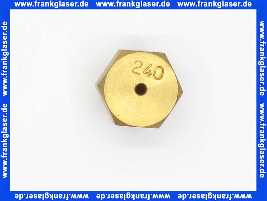 5484116 Junkers Hauptgasdüse 2,40 Bohrung Sw16 L:16 mm