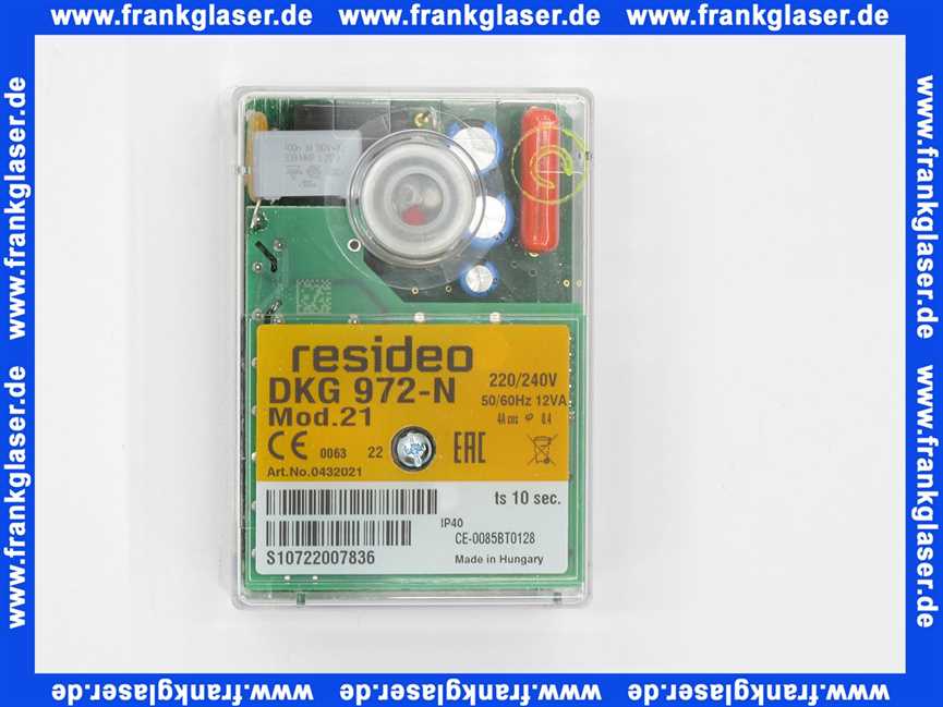 63032821 Junkers Gasfeuerungsautomat DKG972-21 SW2,40