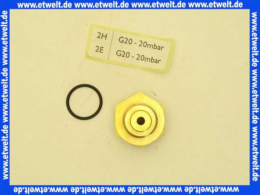 7098902 Junkers Gasdüse Erdgas E (G20) 4,65 für GB112