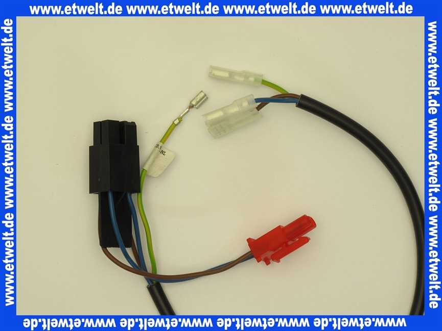 7099108 Junkers Anschlussleitung U122/124 mit Schuh und Stecker