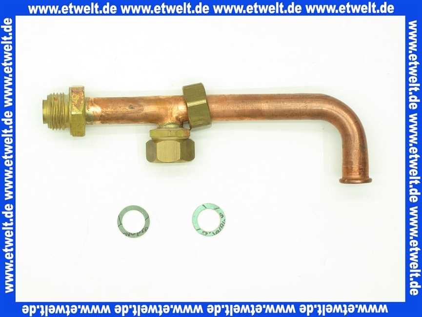 7100812 Junkers Anschlussrohr Brauchwasserausgabe Linea-kombi23