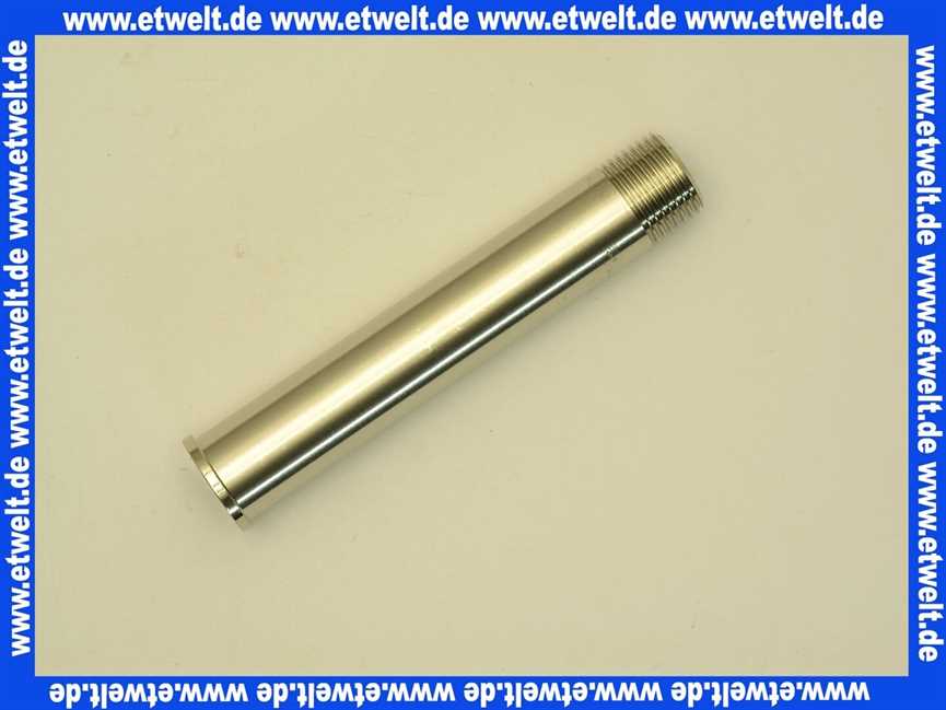 7101010 Junkers Schraubnippel R1/2XG3/4 122mm vernickelt
